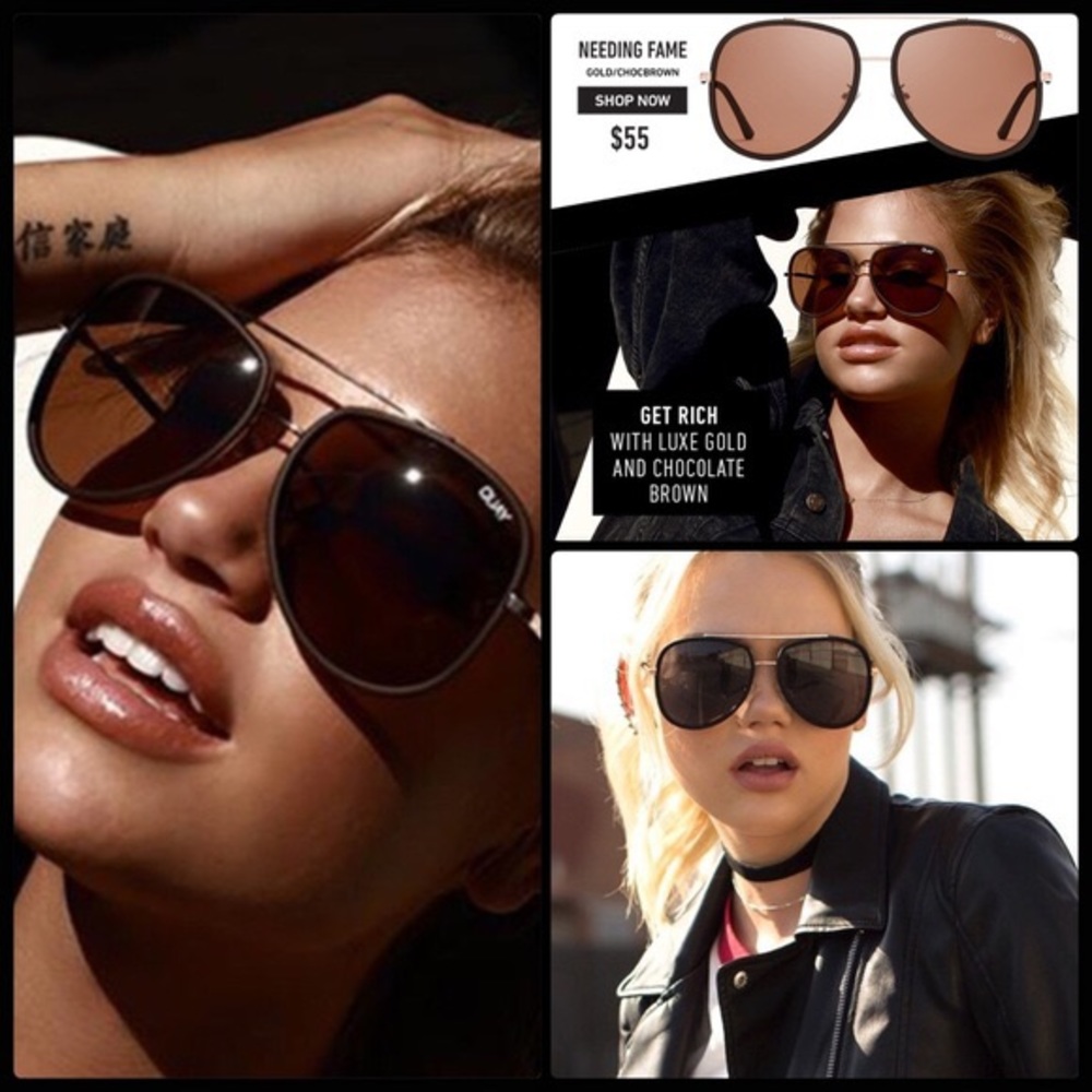 QUAY 🎥 Needing Fame - Chocolate Brown NWT